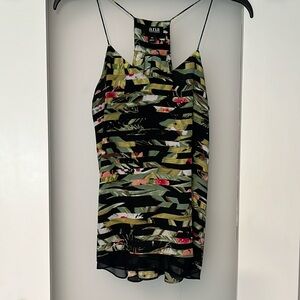 a.n.a. Black multi sleeveless shell XS
